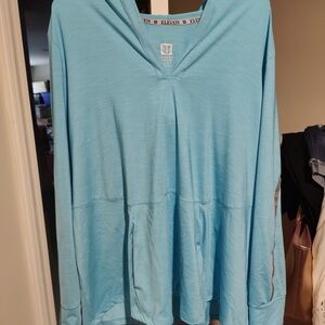 EleVen by Venus Williams Blue Relaxed Hoodie